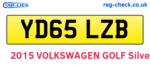 YD65LZB are the vehicle registration plates.