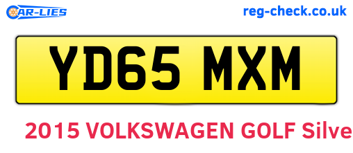 YD65MXM are the vehicle registration plates.