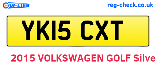 YK15CXT are the vehicle registration plates.