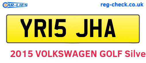 YR15JHA are the vehicle registration plates.