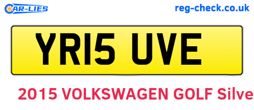 YR15UVE are the vehicle registration plates.