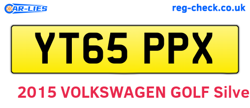 YT65PPX are the vehicle registration plates.