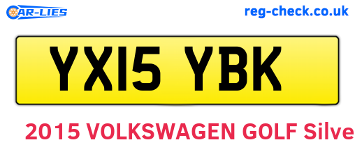 YX15YBK are the vehicle registration plates.