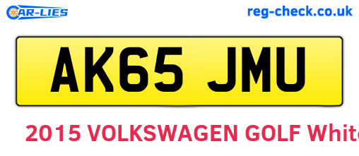 AK65JMU are the vehicle registration plates.