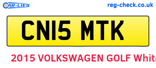 CN15MTK are the vehicle registration plates.