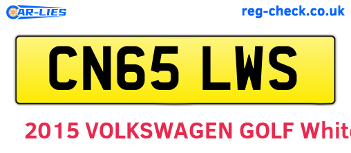 CN65LWS are the vehicle registration plates.