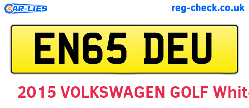 EN65DEU are the vehicle registration plates.