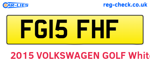 FG15FHF are the vehicle registration plates.