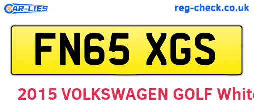 FN65XGS are the vehicle registration plates.