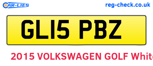 GL15PBZ are the vehicle registration plates.