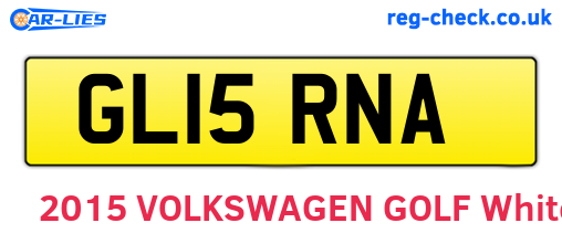 GL15RNA are the vehicle registration plates.
