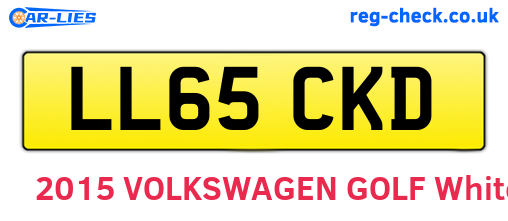 LL65CKD are the vehicle registration plates.