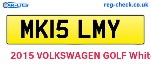 MK15LMY are the vehicle registration plates.