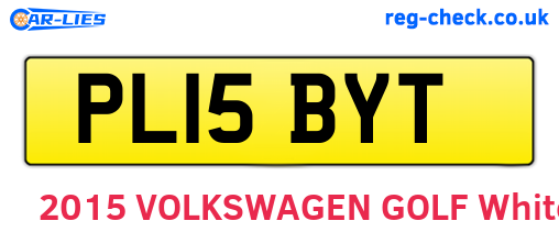 PL15BYT are the vehicle registration plates.