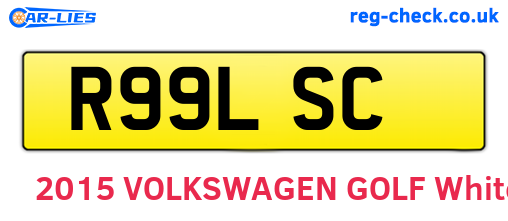 R99LSC are the vehicle registration plates.