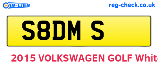S8DMS are the vehicle registration plates.