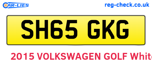 SH65GKG are the vehicle registration plates.