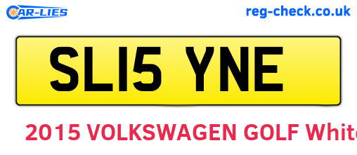 SL15YNE are the vehicle registration plates.