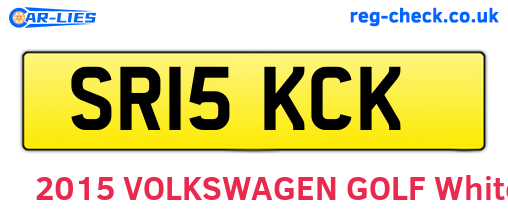 SR15KCK are the vehicle registration plates.