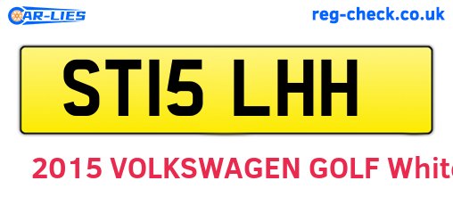 ST15LHH are the vehicle registration plates.