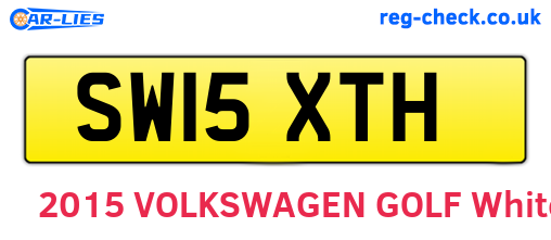 SW15XTH are the vehicle registration plates.