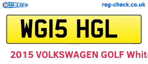 WG15HGL are the vehicle registration plates.