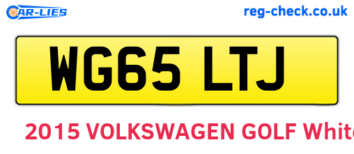 WG65LTJ are the vehicle registration plates.