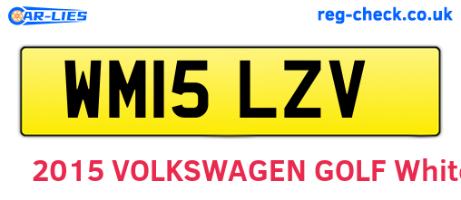 WM15LZV are the vehicle registration plates.