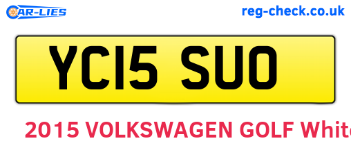 YC15SUO are the vehicle registration plates.