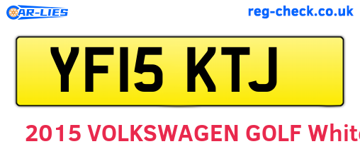 YF15KTJ are the vehicle registration plates.