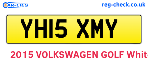YH15XMY are the vehicle registration plates.