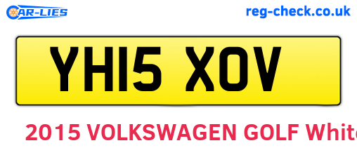 YH15XOV are the vehicle registration plates.