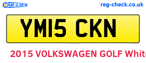 YM15CKN are the vehicle registration plates.
