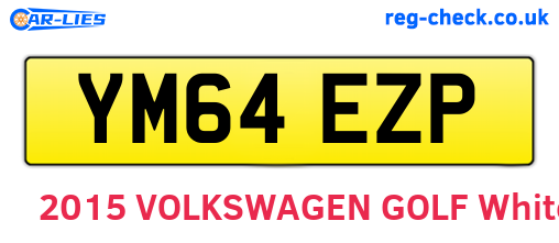 YM64EZP are the vehicle registration plates.