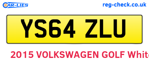 YS64ZLU are the vehicle registration plates.