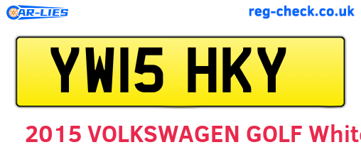 YW15HKY are the vehicle registration plates.