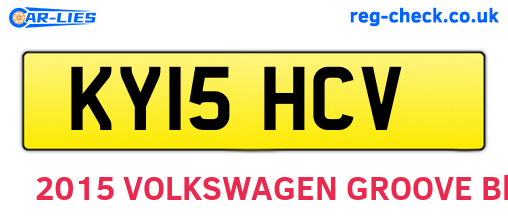 KY15HCV are the vehicle registration plates.
