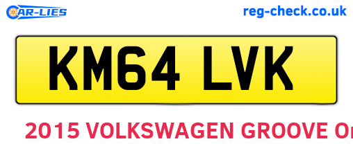 KM64LVK are the vehicle registration plates.