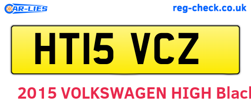 HT15VCZ are the vehicle registration plates.