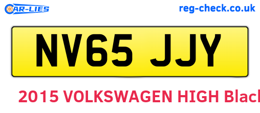 NV65JJY are the vehicle registration plates.