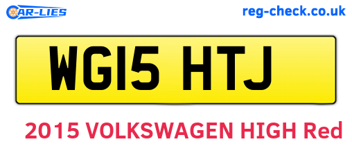 WG15HTJ are the vehicle registration plates.