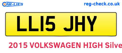 LL15JHY are the vehicle registration plates.