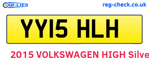 YY15HLH are the vehicle registration plates.