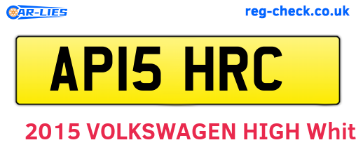 AP15HRC are the vehicle registration plates.