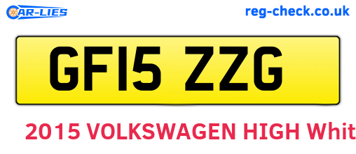 GF15ZZG are the vehicle registration plates.