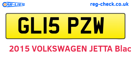 GL15PZW are the vehicle registration plates.