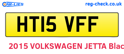 HT15VFF are the vehicle registration plates.