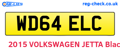 WD64ELC are the vehicle registration plates.