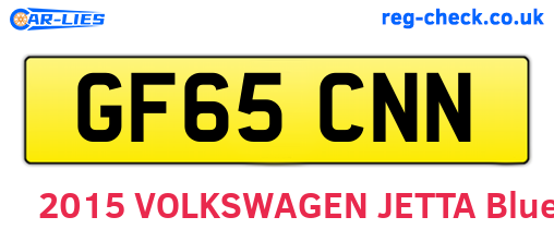 GF65CNN are the vehicle registration plates.