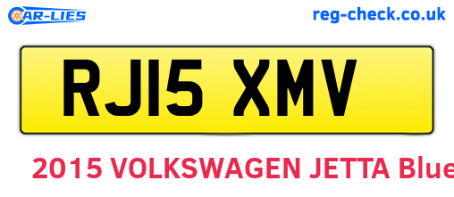 RJ15XMV are the vehicle registration plates.
